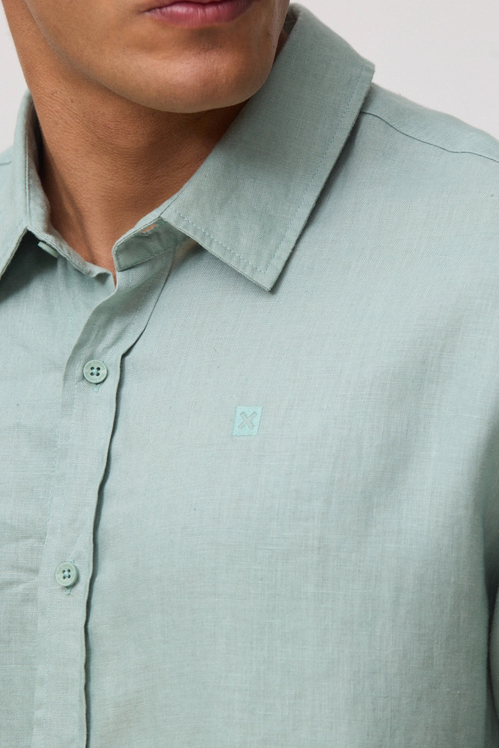 SAGE CORE LINEN SHIRT