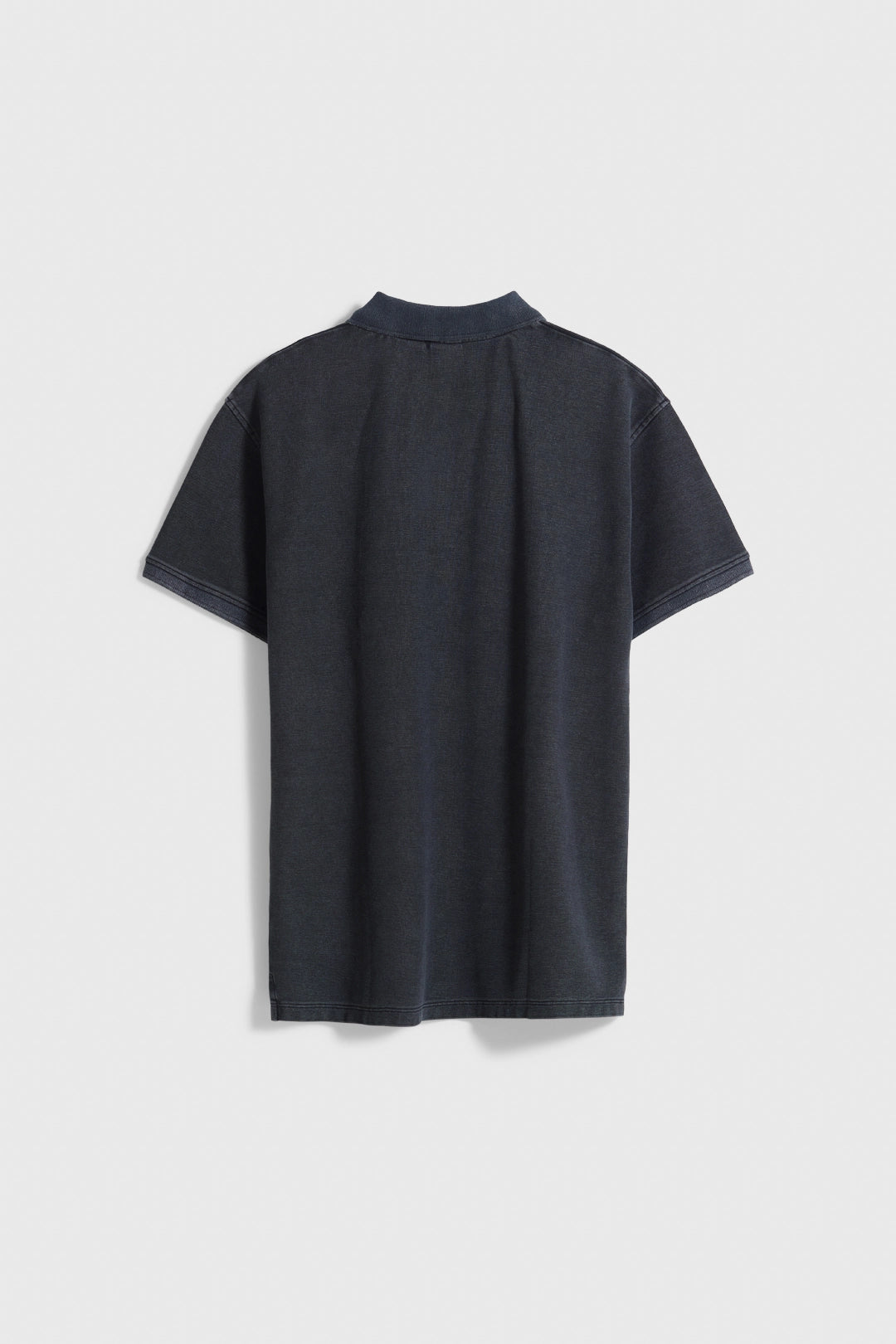 BLACK NATURE WASHED POLO