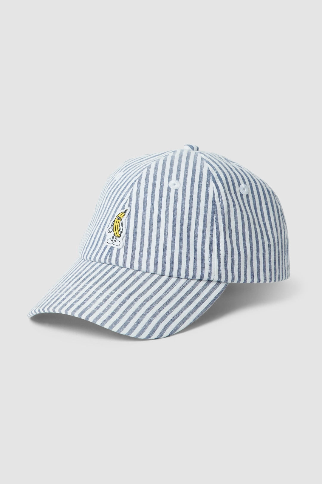 NAVY BANANA STRIPES CAP