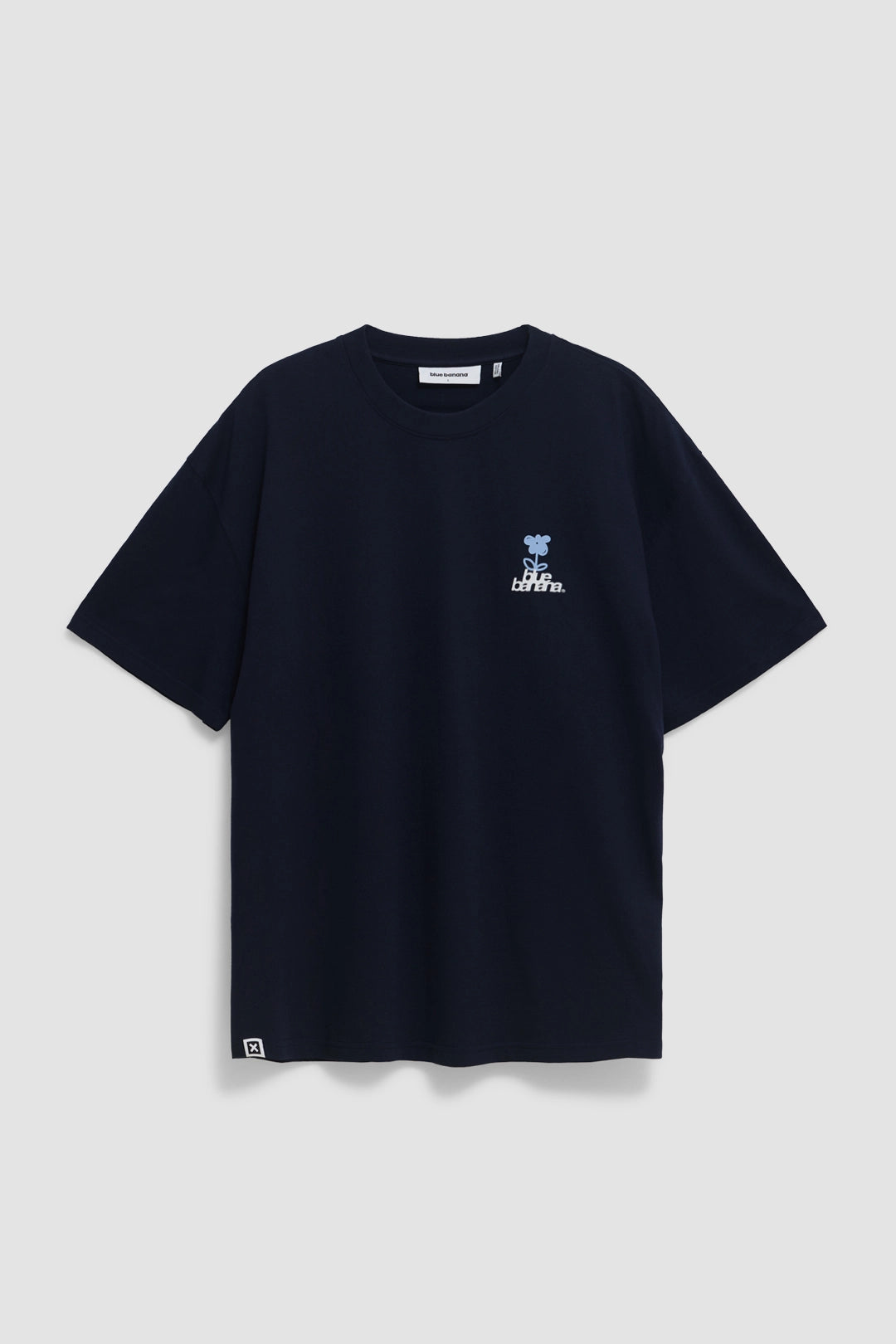 NAVY FLOWER TEE