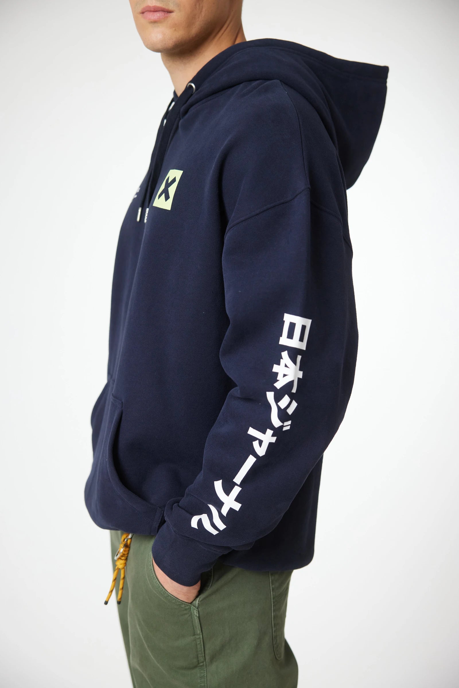 NAVY JOURNAL HOODIE