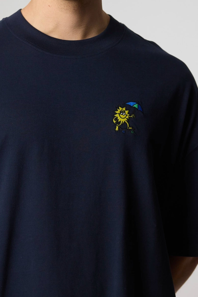 CAMISETA QUILT AZUL MARINO