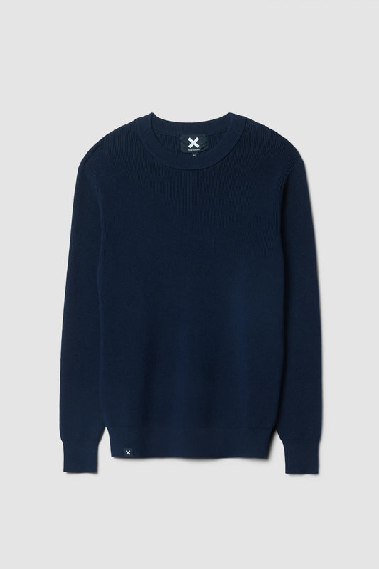 NAVY RAIL KNITTED SWEATER