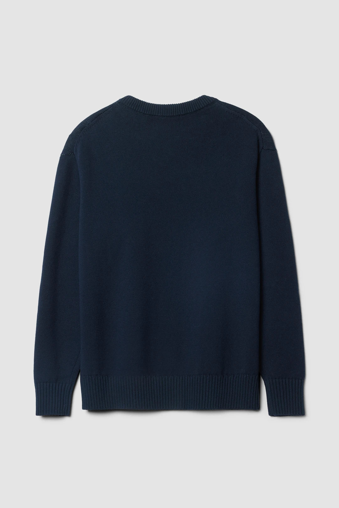 NAVY SHELTER KNITTED SWEATER
