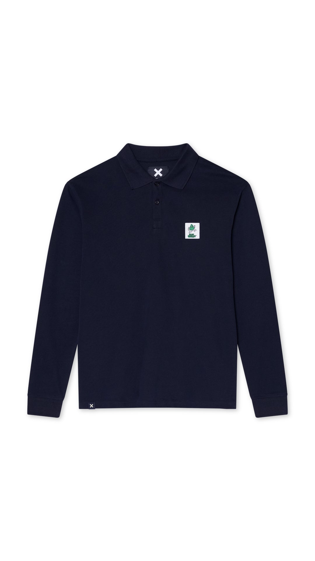 NAVY BLISS LS POLO