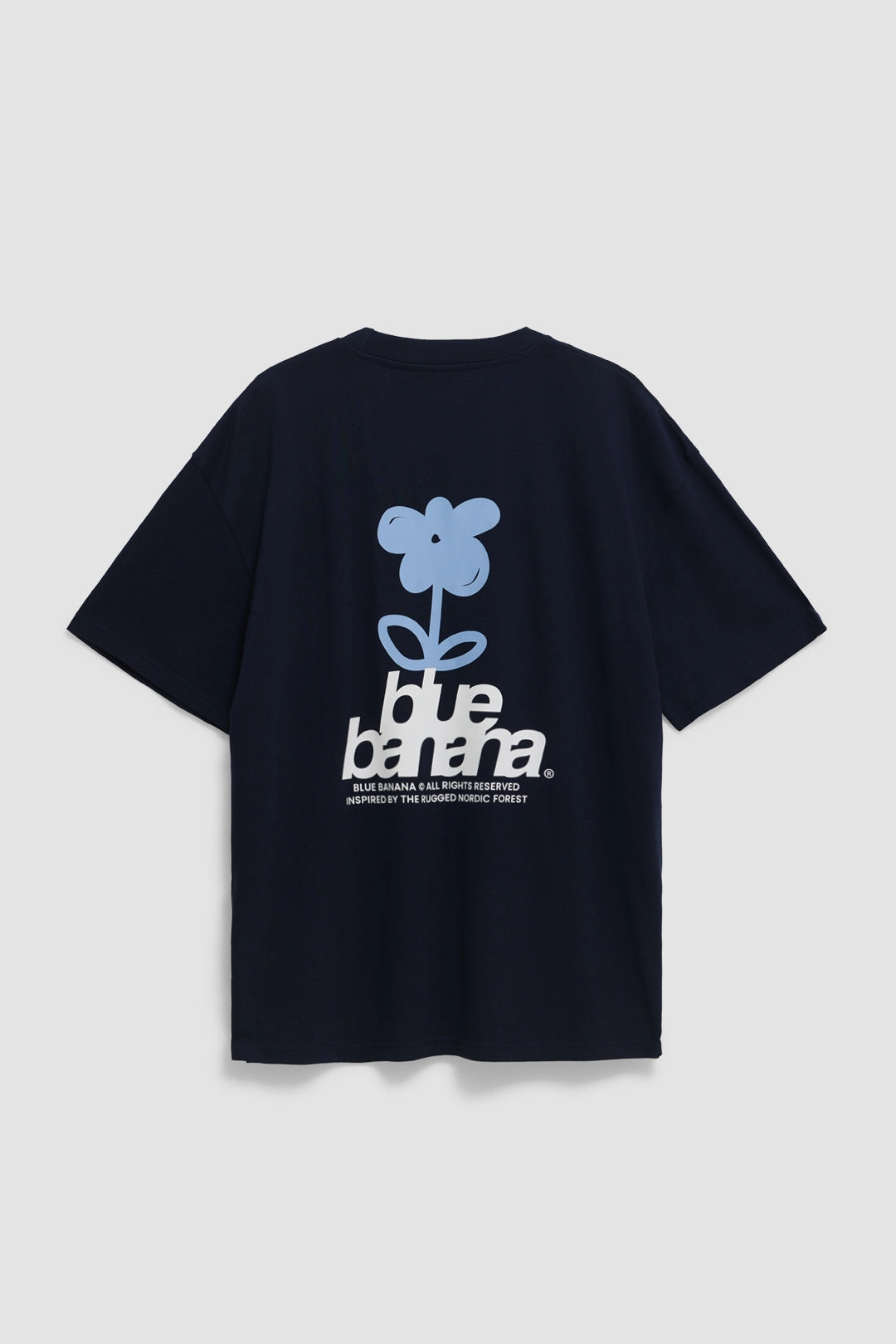 NAVY FLOWER TEE