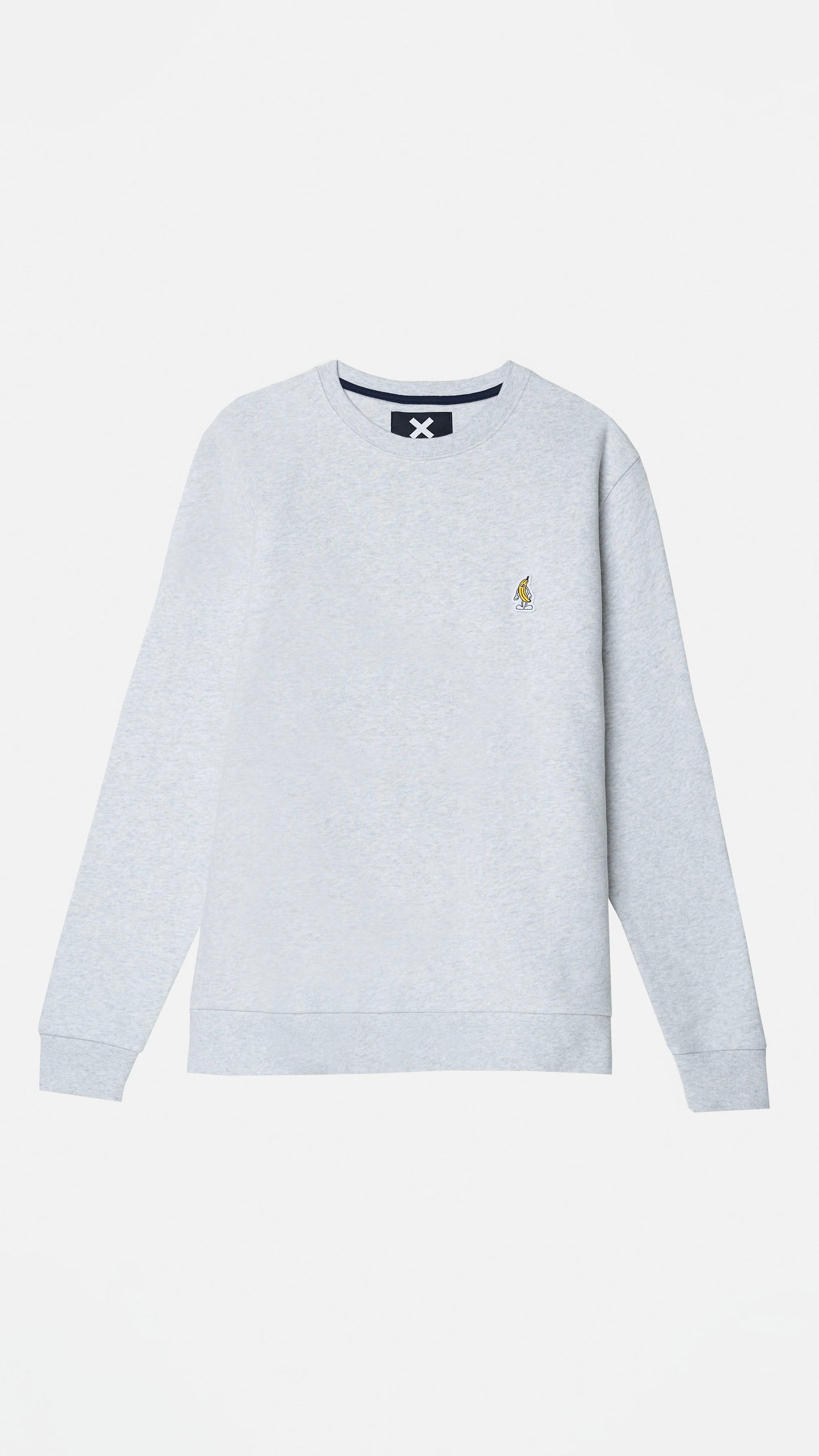 SUDADERA BANANA LIGHT GREY MELANGE