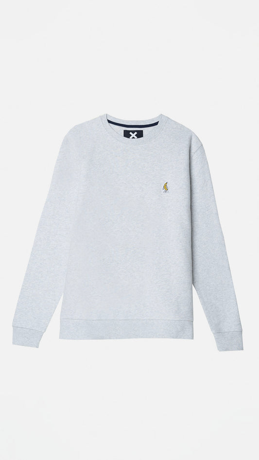 SUDADERA BANANA LIGHT GREY MELANGE