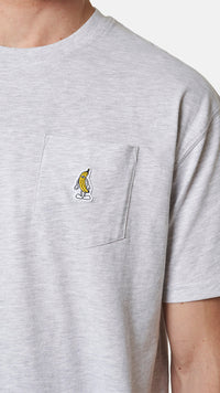 CAMISETA POCKET BANANA LIGHT GREY MELANGE
