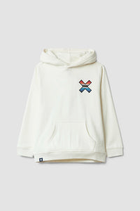 SUDADERA CON CAPUCHA KIDS CLASSIC BLANCO ROTO