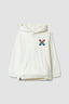 SUDADERA CON CAPUCHA KIDS CLASSIC BLANCO ROTO
