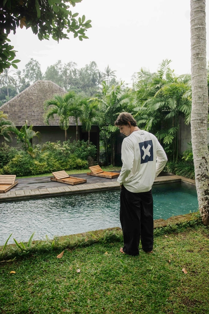 CAMISETA MANGA LARGA NATURE BLANCO ROTO