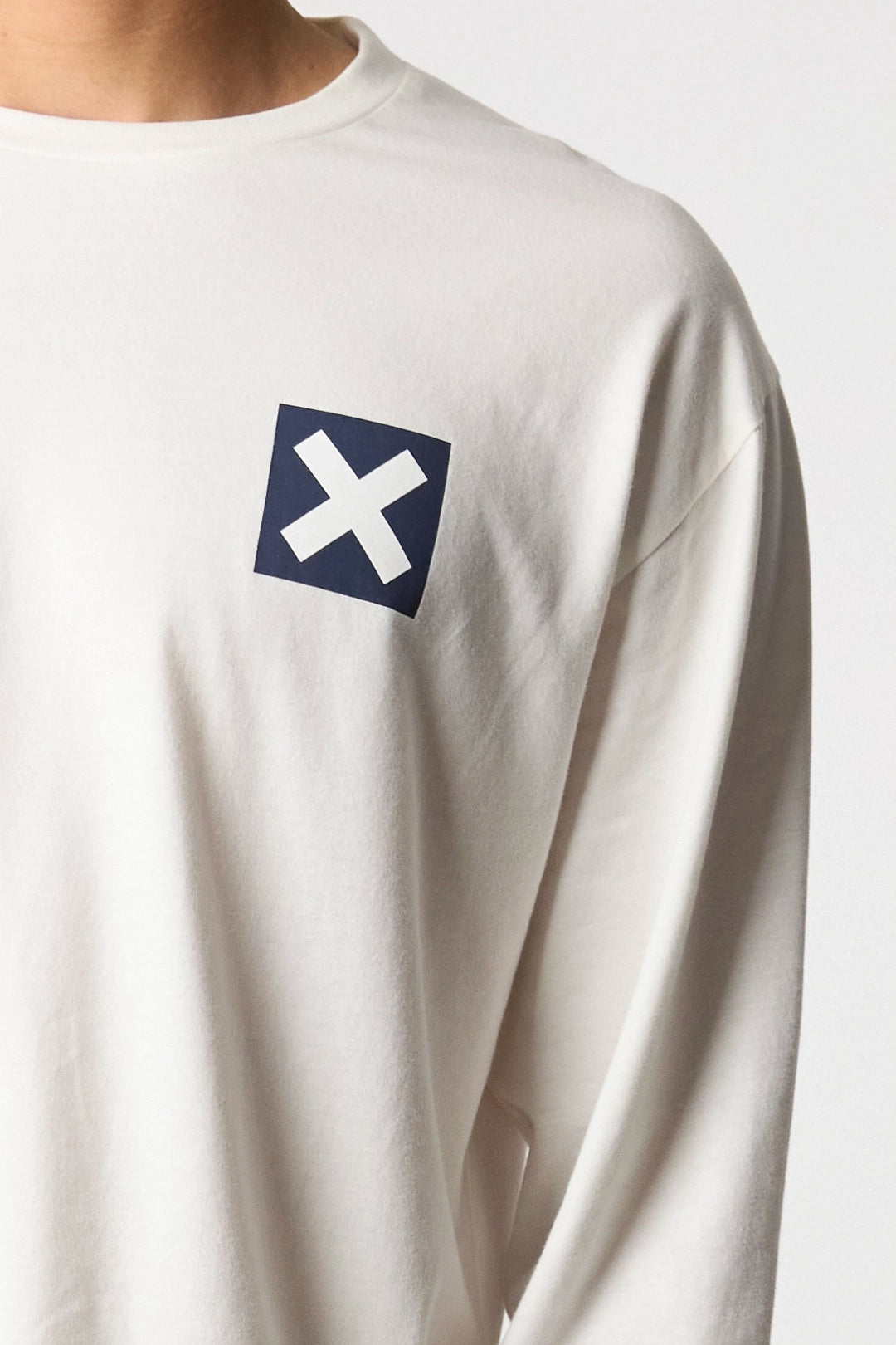 CAMISETA MANGA LARGA NATURE BLANCO ROTO