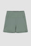 OLIVE GREEN WASHED ACTIVE WOMAN SHORT LEGGINS