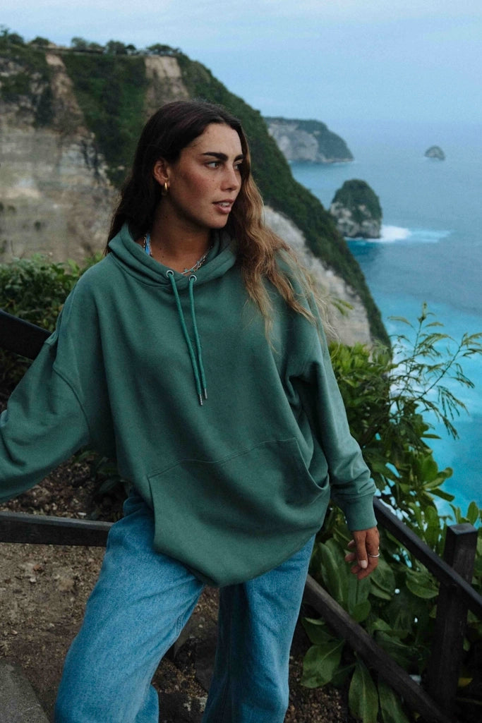 PINE GREEN BONFIRE HOODIE