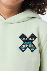 SUDADERA CON CAPUCHA KIDS CLASSIC PISTACHO