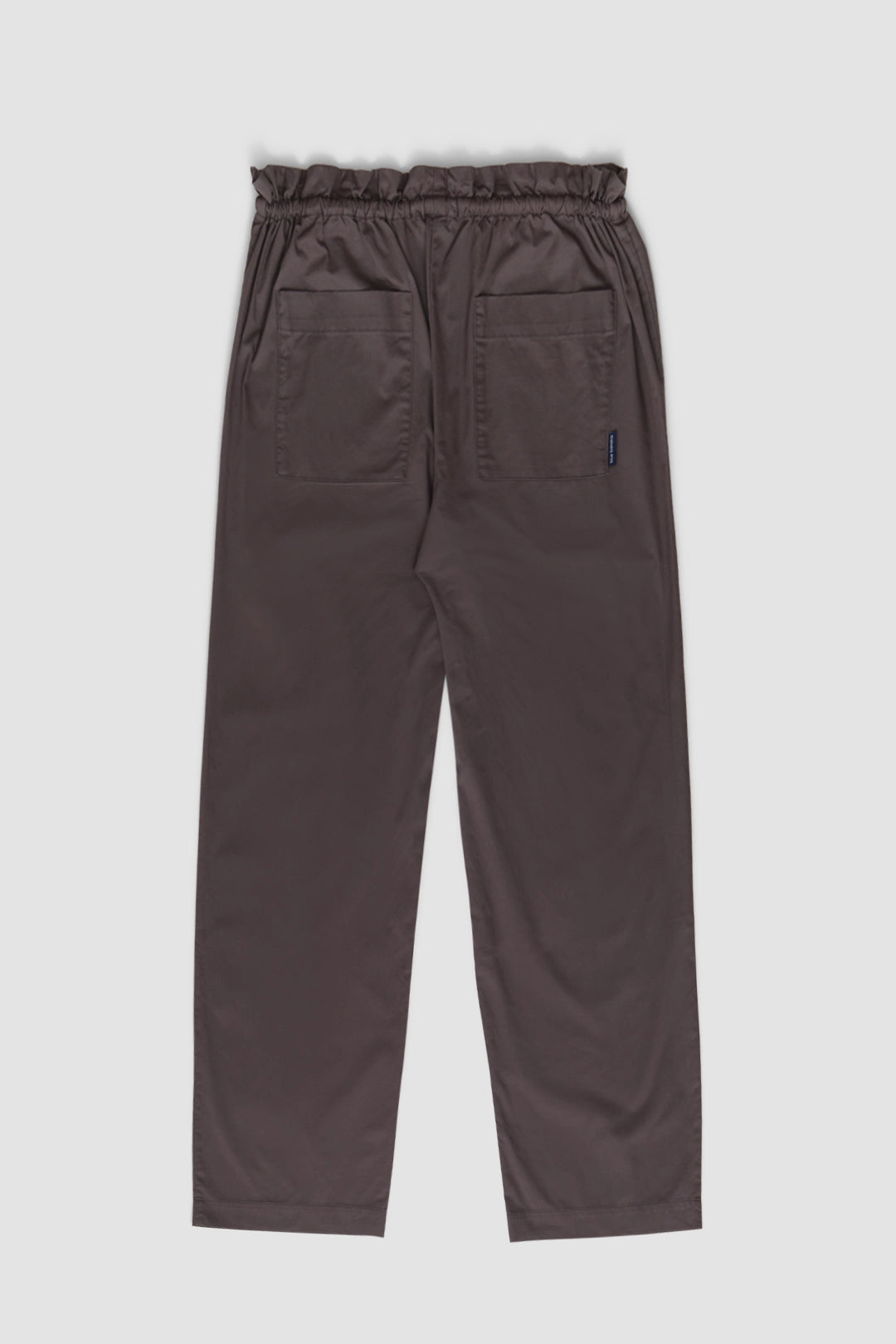 ANTHRACITE POPLIN WOMAN STRAIGHT PANT