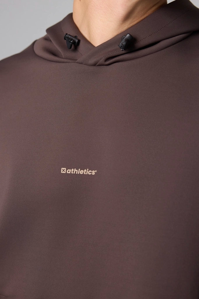 SOLID BROWN NON-GRAVITY HOODIE