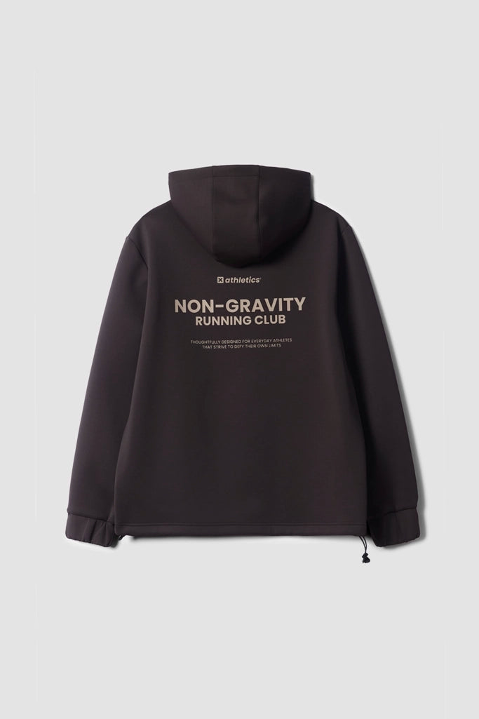 SOLID BROWN NON-GRAVITY HOODIE