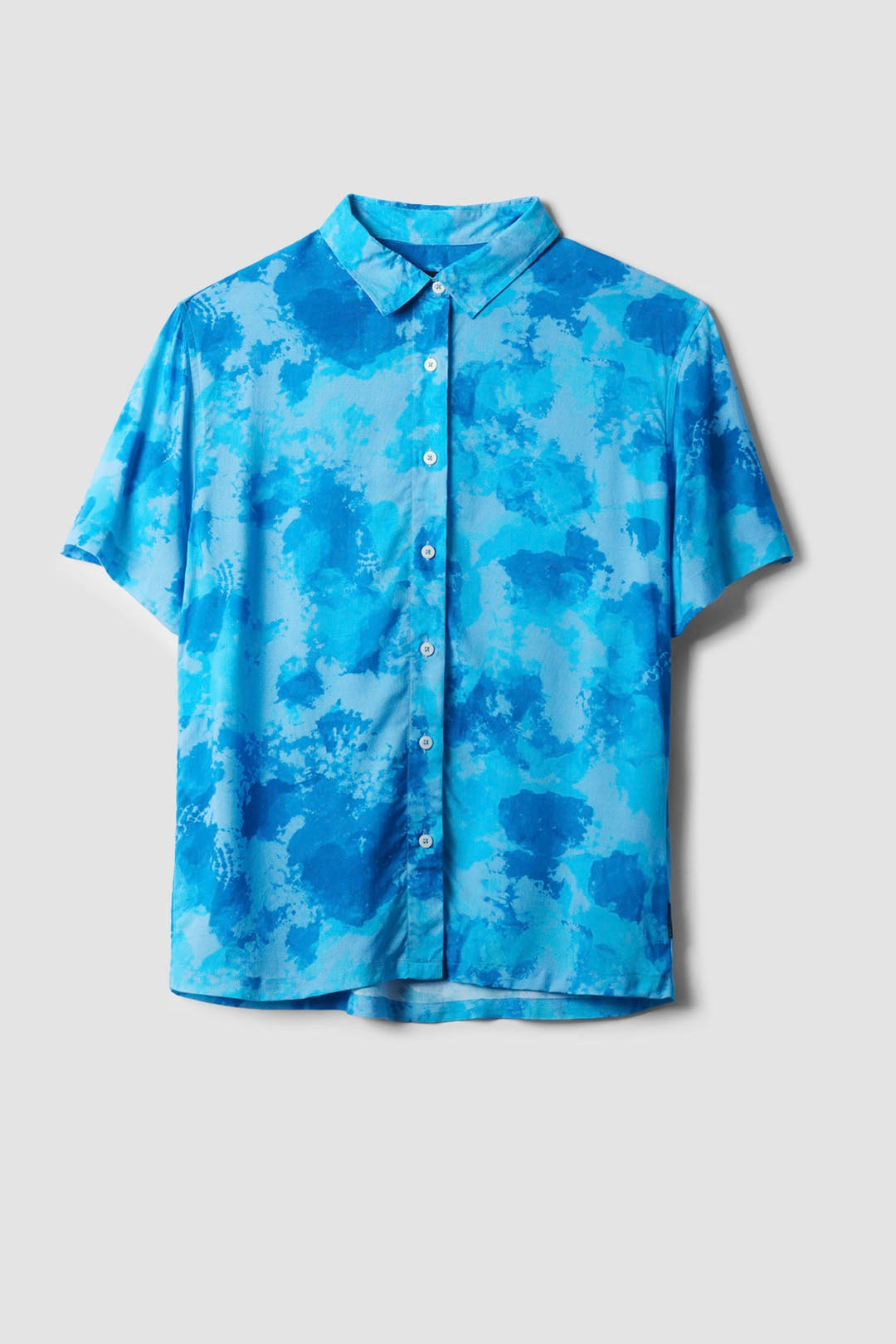 CAMISA MANGA CORTA MUJER LUCÍA AZUL
