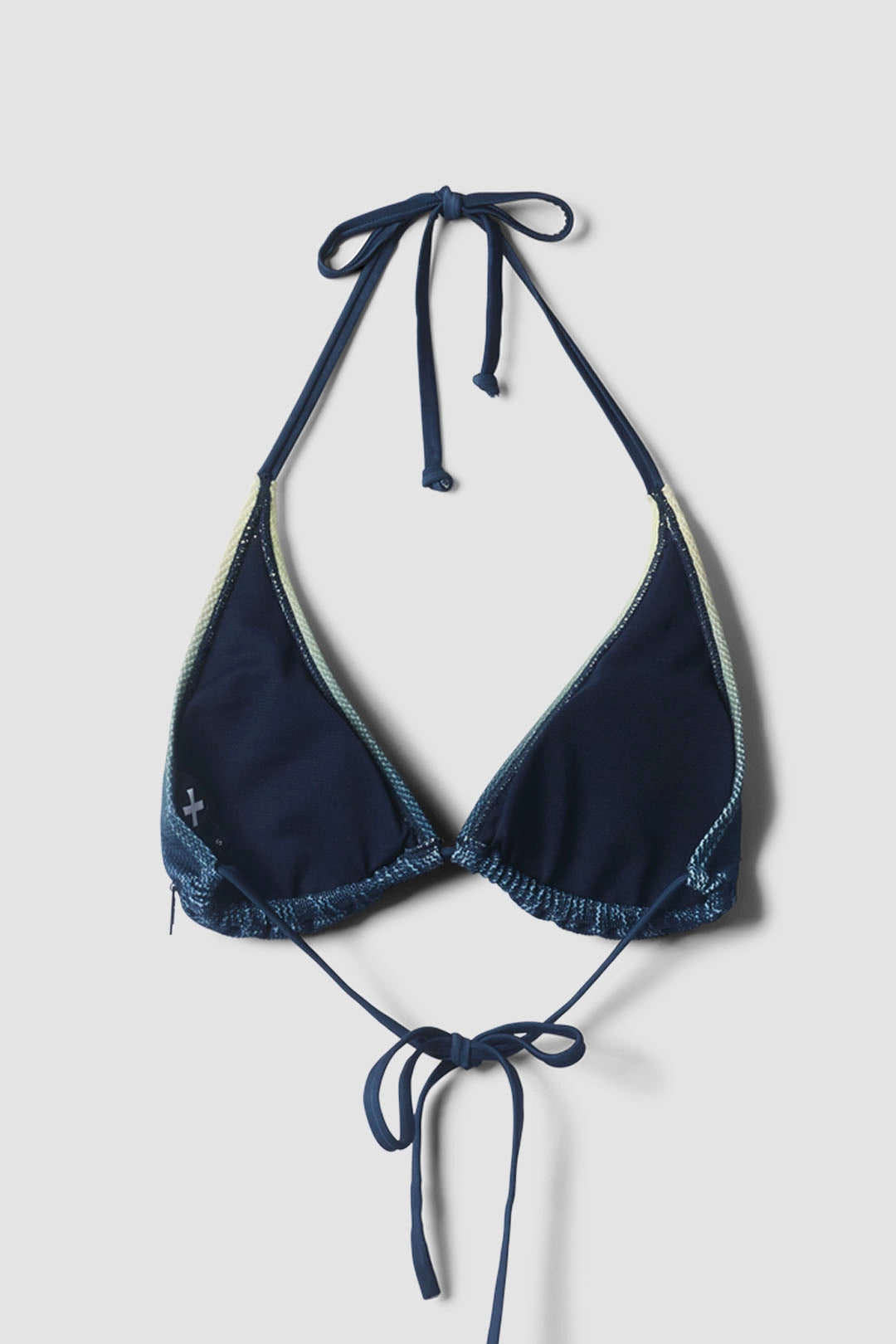 FADE NAVY CRINKLE WOMAN BIKINI TOP