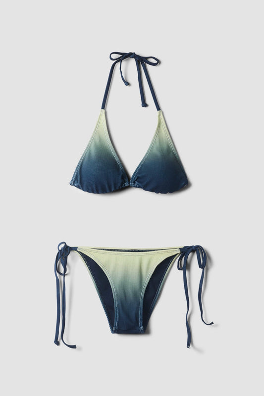 Women's Bikini Crinkle Fade Navy