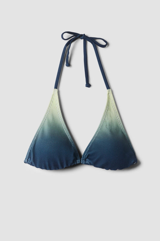 TOP BIKINI MUJER CRINKLE FADE NAVY
