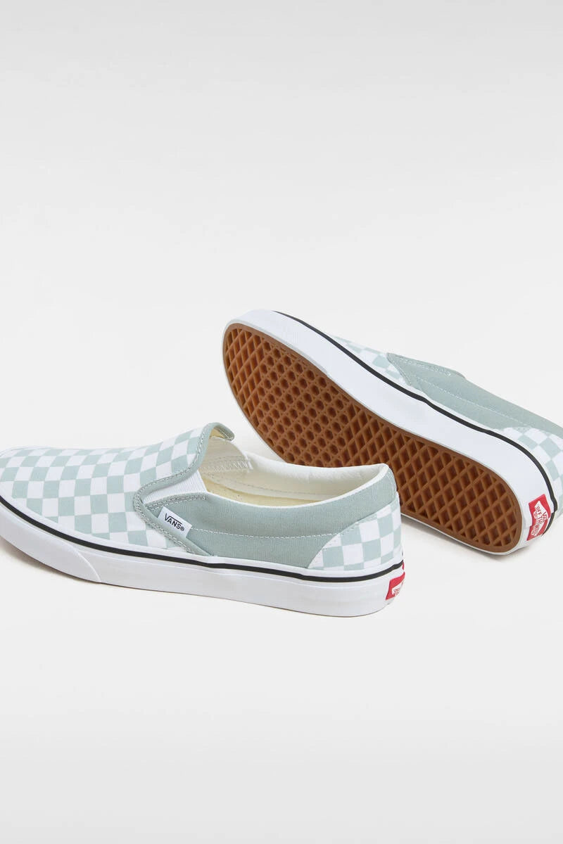 PURE GRAY CLASSIC SLIP-ON VANS SNEAKERS