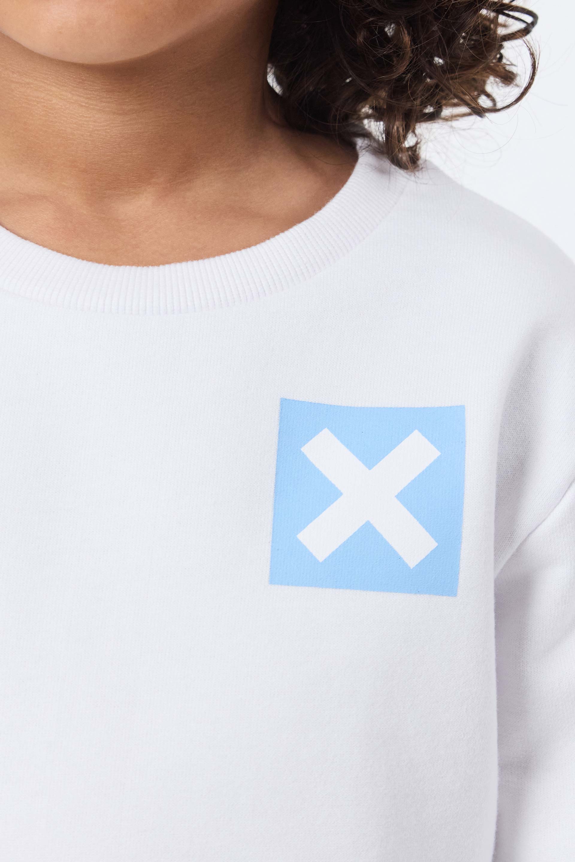 SUDADERA KIDS NATURE BLANCA