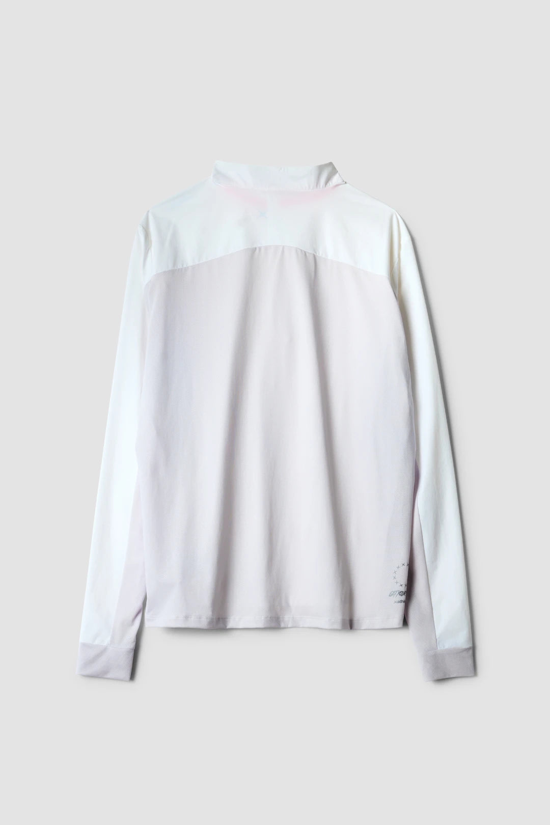 WHITE IN HALF ZIP CREW