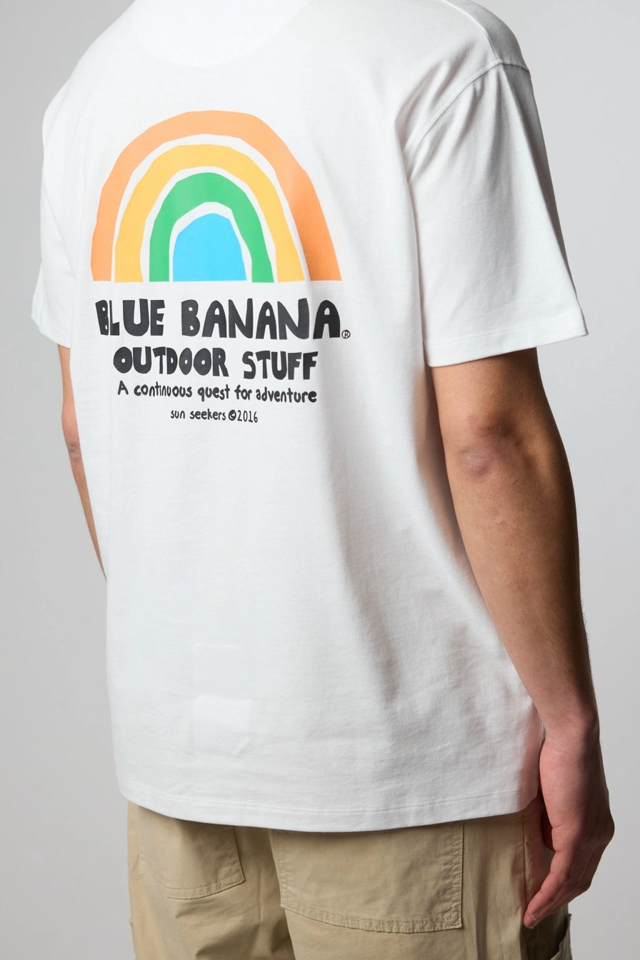 WHITE RAINBOW TEE