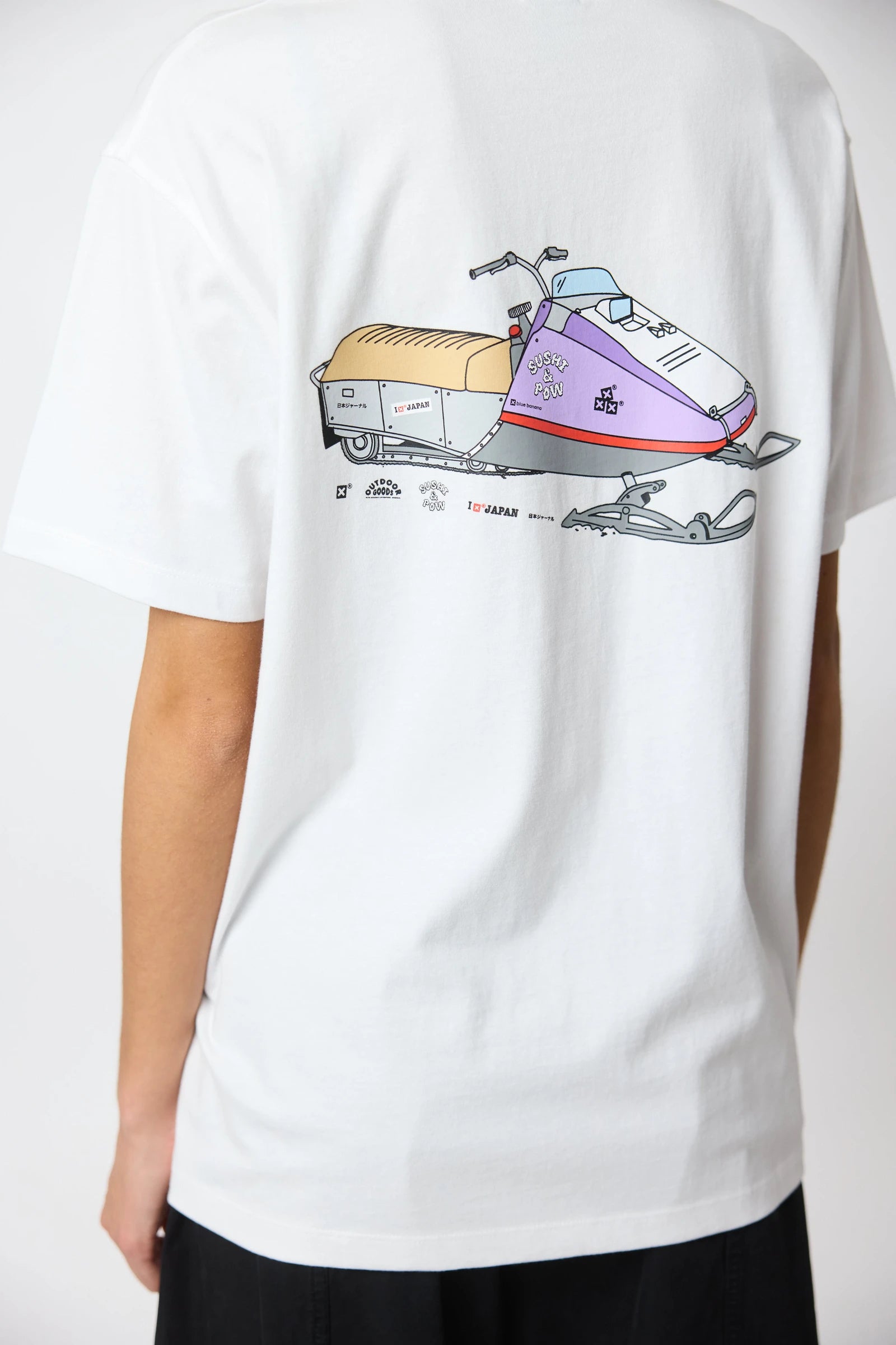 WHITE SUSHI & POW TEE