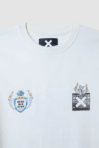 WHITE RED BULL TEE