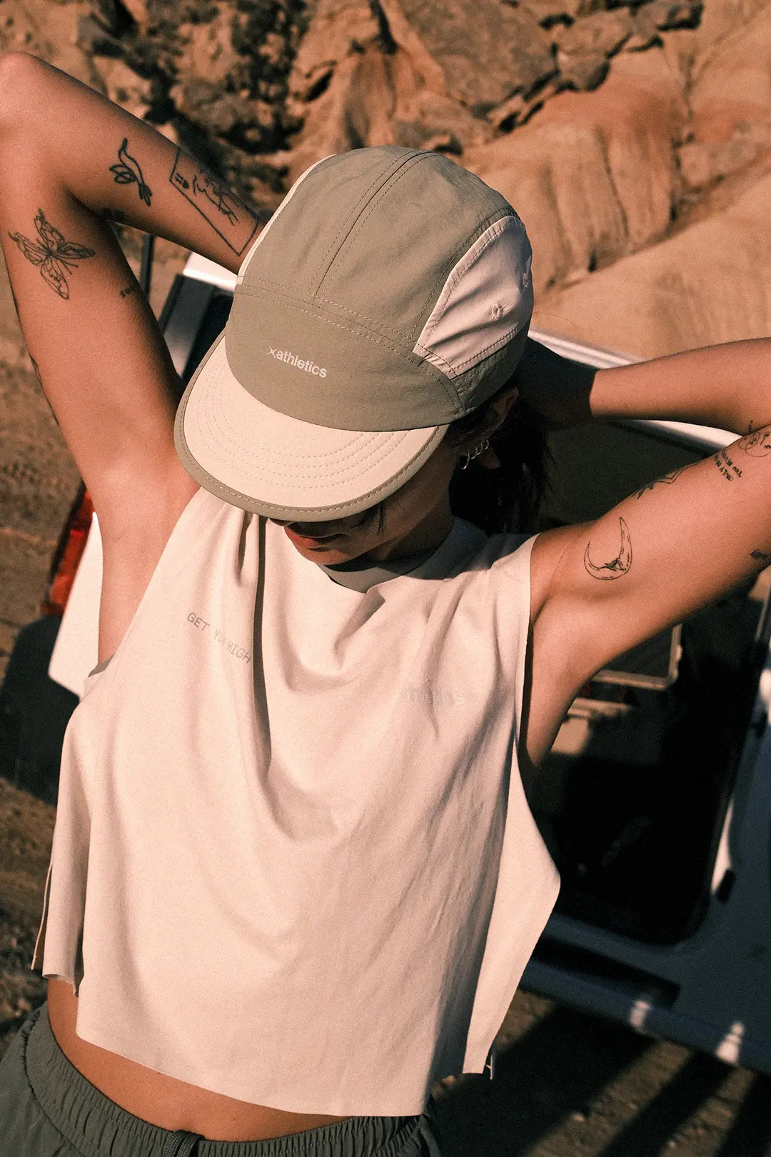 OLIVE GREEN TRAIN CAP